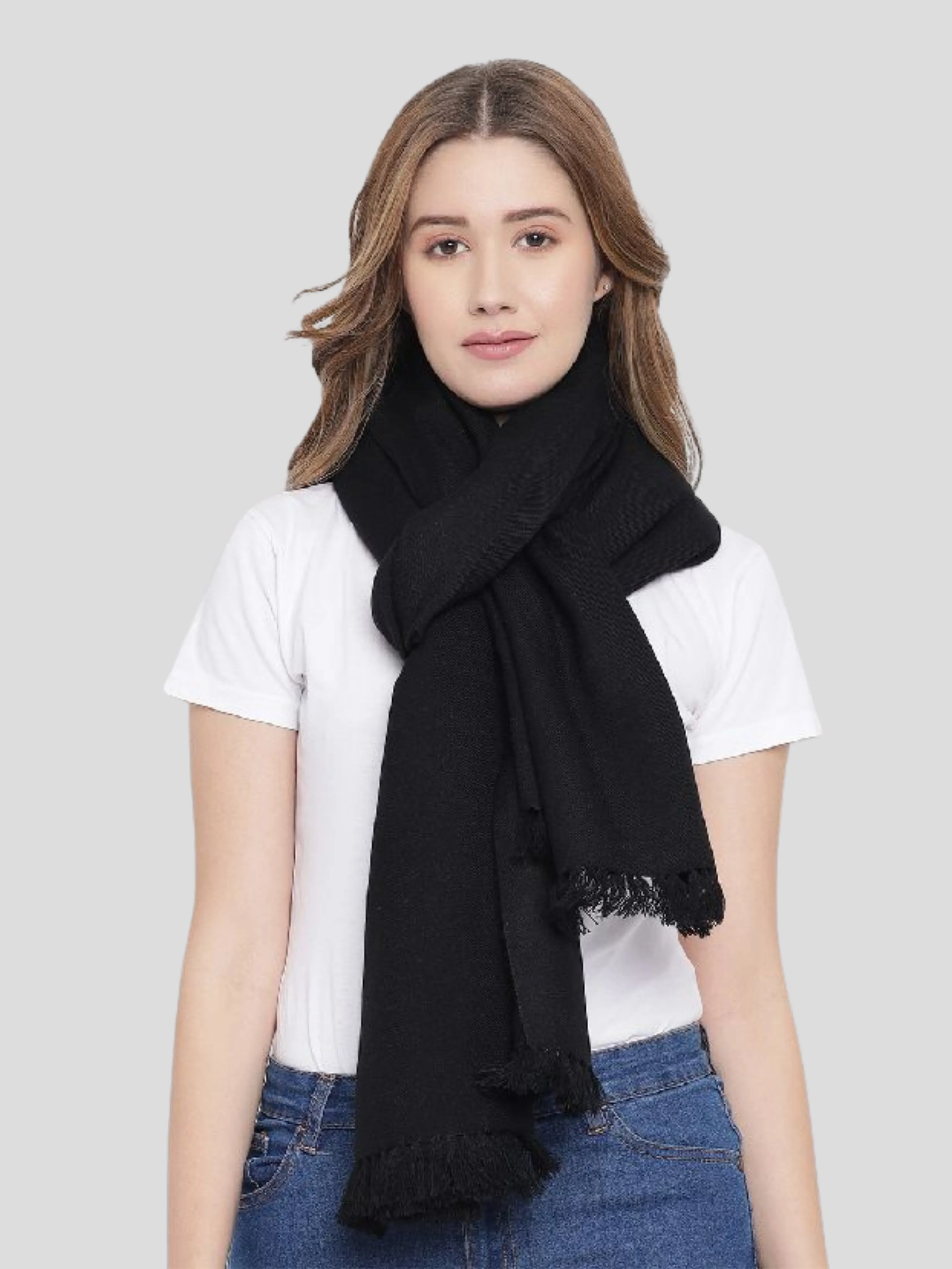 Youth Robe Women's Black Muffler