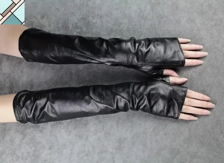 Zuriel Fingerless Gloves - Vegan Leather by Marigold Shadows