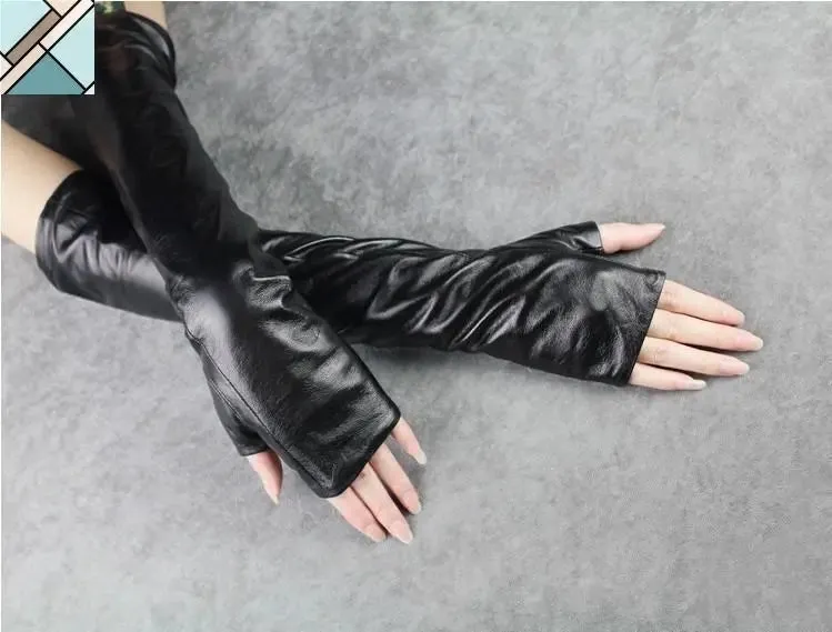 Zuriel Fingerless Gloves - Vegan Leather by Marigold Shadows